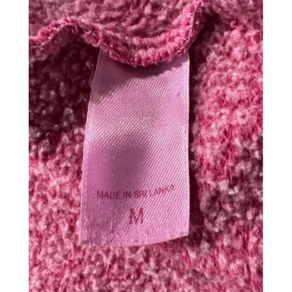 VTG‎ Victoria's Secret PINK Hoodie Womens Medium Rhinestone Bling Peace Sign Y2K - Picture 8 of 14